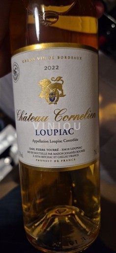 Bordeaux Loupiac Château Cornélien 2022