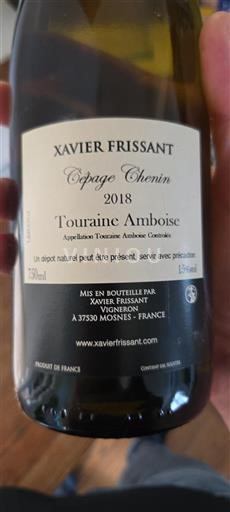 Loirevallei Touraine-Amboise Xavier Frissant Cépage Chenin 2018