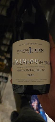 Burgundi Nuits-saint-georges Domaine Julien Aux Saints-Juliens 2021