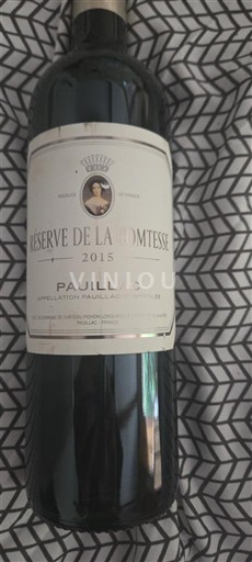 Burdeos Pauillac Pichon Longueville Comtesse de Lalande Réserve de la Comtesse 2015