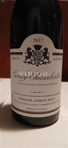 Borgonha Gevrey-chambertin Joseph Roty 2017