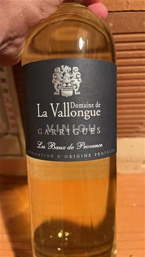 Vin Blanc sec Garrigues Domaine La Vallongue 2023 France Provence AOC
