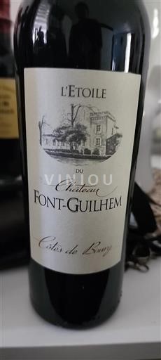 Burdeos Côtes-de-bourg Château Font-Guilhem L'Etoile 2014