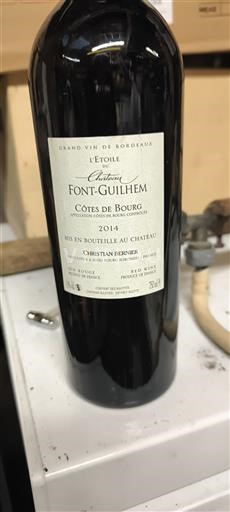 Bordeaux Côtes-de-Bourg Château Font-Guilhem L'Etoile 2014