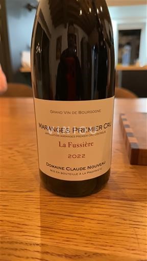 Bourgogne Maranges Premier Cru Domaine Claude Nouveau La Fussière 2022