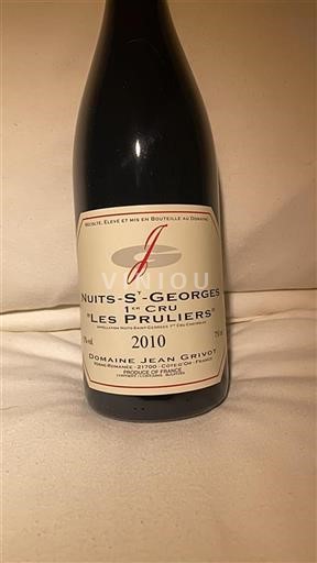 Borgogna Nuits-Saint-Georges Premier Cru Domaine Jean Grivot Les Pruliers 2010