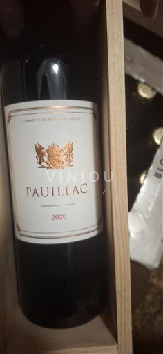 Bordeaux Pauillac Pichon Longueville 2020