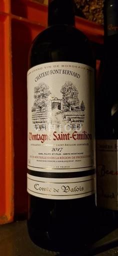 Burdeos Montagne-Saint-Émilion Château Font Bernard Comte de Valois 2017
