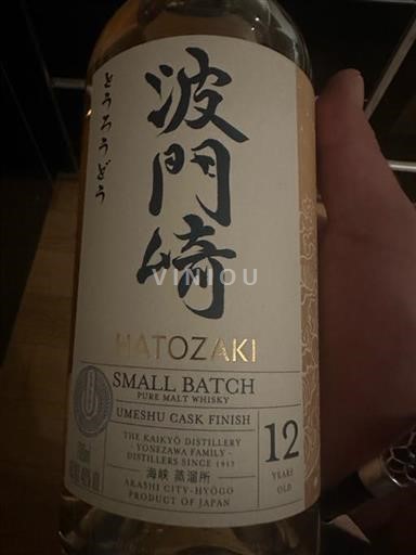 Whisky Japanese Whisky Hatozaki Umeshu Cask de la distillerie : Kaikyo 12 ans d'âge Japon