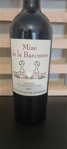 Bordeaux Graves Baron Philippe de Rothschild Mise de la Baronne 2017