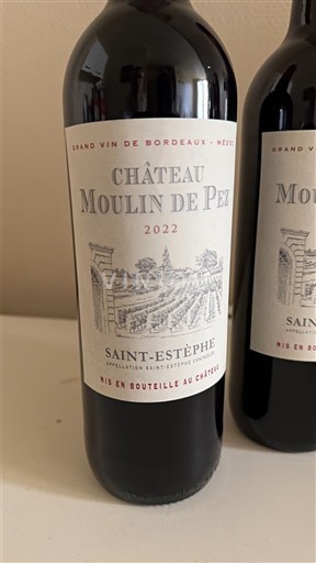 Bordoja Saint-Estèphe Château Moulin de Pez 2022