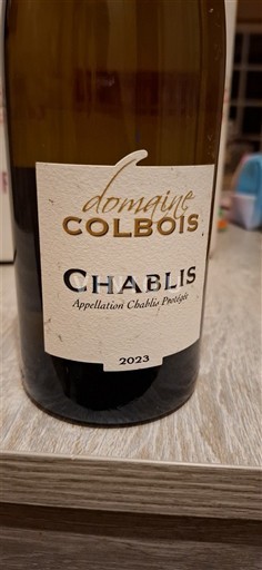 Borgogna Chablis Domaine Colbois 2023