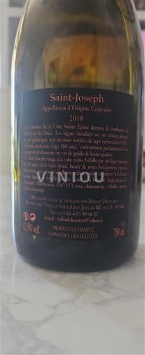 Rhône-dalen Saint-Joseph Domaine La Côte Sainte Épine 2018