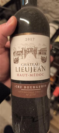 Bordeaux Haut-Médoc Cru Bourgeois Château Lieujean 2017
