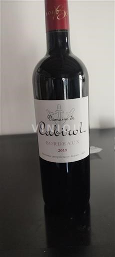 Bordeaux Domaine Cabirol 2019