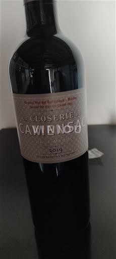 Bordeaux Haut-Médoc Grand Cru Clos de Camensac La Closerie de Camensac 2019