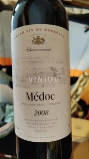 Bordeaux Médoc Château Chamvermeil 2008