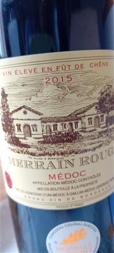 Bordeaux Médoc Merrain Rouge 2015