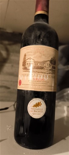 Bordeaux Médoc Merrain Rouge 2015