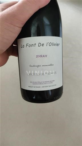 Languedoc-Roussillon Côtes de Thongue La Font De l'Olivier Syrah 2023