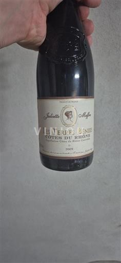 Rhônedalen Côtes du Rhône Juliette Meffre Les Terres Bénies 2009