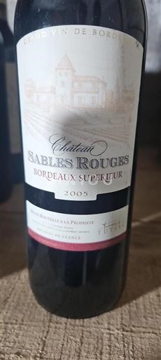 Burdeos Bordeaux superior Château Sables Rouges 2005