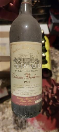 Bordeaux Ikke specificeret Château Berthenon 1996