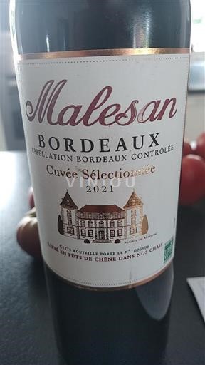 Bordeaux Malesan Sélectionnée 2021