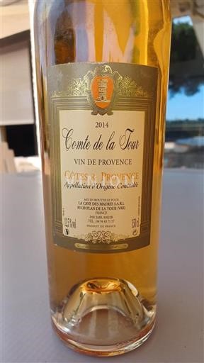 Provansa Côtes-de-Provence Comte de la Tour 2014