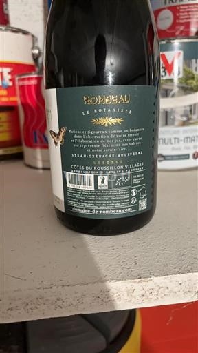 Rosellón Côtes del Roussillon Villages Domaine Rombeau Le Botaniste 2022