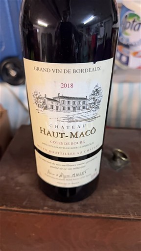 Bordeaux Côtes-de-bourg Château Haut-Macô 2018