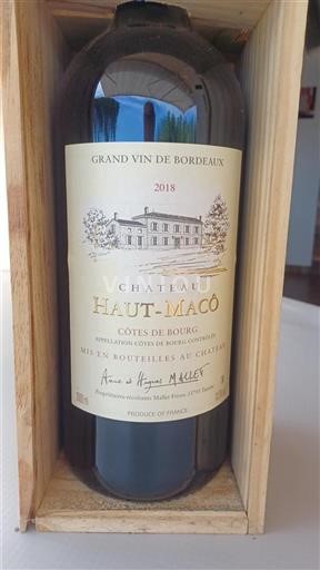 Burdeos Côtes-de-bourg Château Haut-Macô 2018