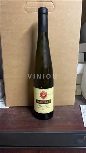 Alsace Vendanges Tardives Hauller Pinot Gris Vendanges Tardives 2017
