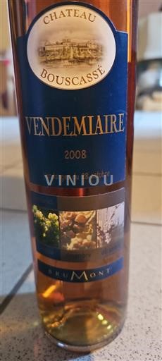 Southwest Pacherenc-du-Vic-Bilh Château Bouscassé Vendemiaire 2008