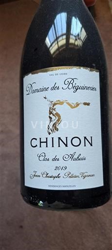 Loire-dalen Chinon Domaine Des Béguineries Clos des Aubuis 2019