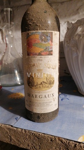 Bordeaux Margaux Grand Cru Château Siran 1996