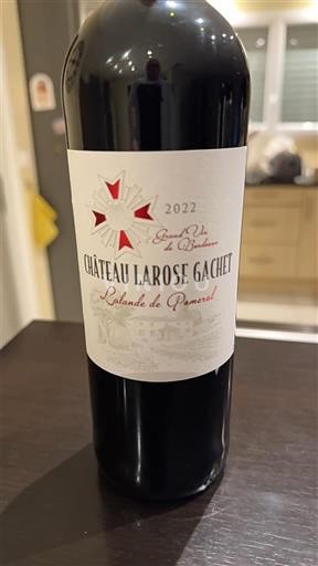 Burdeos Lalande-de-Pomerol Château Larose Gachet 2022