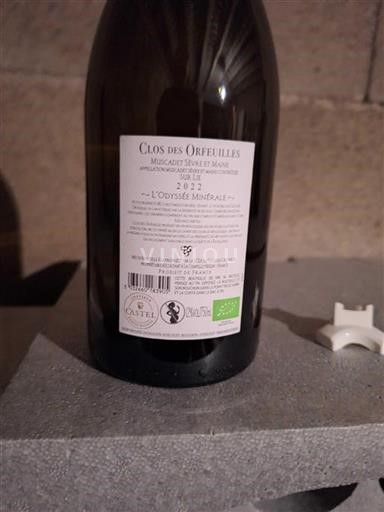 Loiredalen Muscadet-Sèvre-et-Maine Clos des Orfeuilles L'Odyssée Minérale 2022