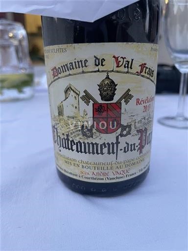 Thung lũng Rhône Châteauneuf-du-pape Domaine Val Frais Révélation 2013