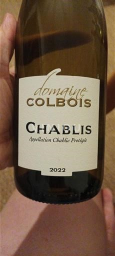 Bourgogne Chablis Domaine Colbois 2022