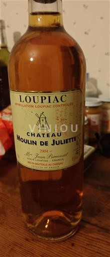 Bordeaux Loupiac Château Moulin de Juliette 2004