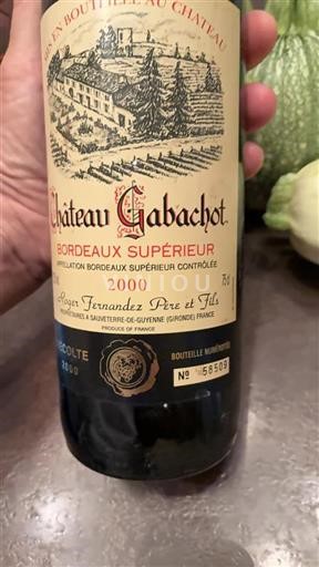 Bordeaux Bordeaux Supérieur Château Gabachot 2000