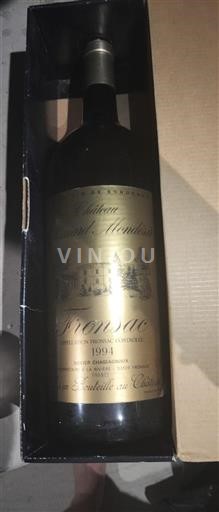 Bordeaux Fronsac Château Renard Mondésir 1994