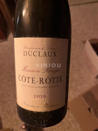 Valle del Ródano Côte-rôtie Duclaux Maison rouge 2019