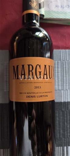 Bordeaux Margaux Denis Lurton 2015