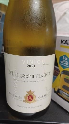 Bourgogne Mercurey Boisson Gerbeaux 2021