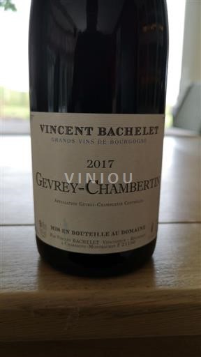 Bourgogne Gevrey-chambertin – Vincent BACHELET GREVREY CHAMBERTIN 2017