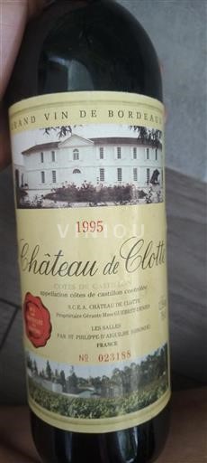 Bordeaux Không được chỉ định Château Clotte 1995