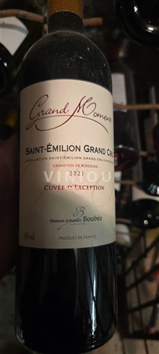 Bordeaux Saint-Émilion Grand Cru Grand Cru Grand Moment d'Exception 2021