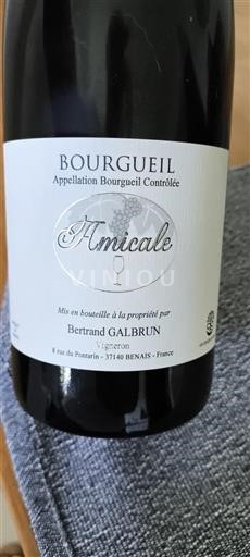 Valle del Loira Bourgueil Bertrand Galbrun Amicale Sin añada